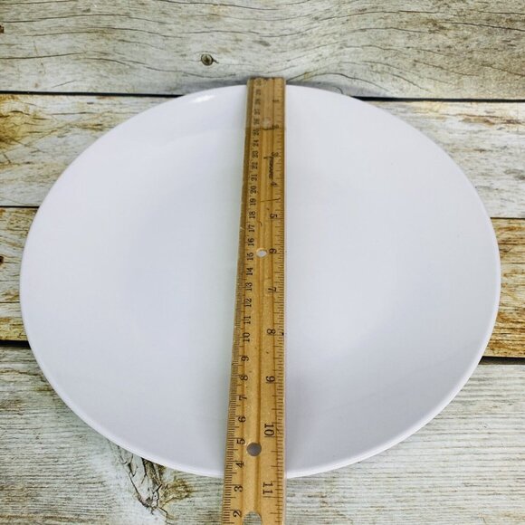 Denmark Tools For Cooks White Oven Safe Coupe 10.5" Porcelain Dinner Plate Set 3 - Picture 9 of 15